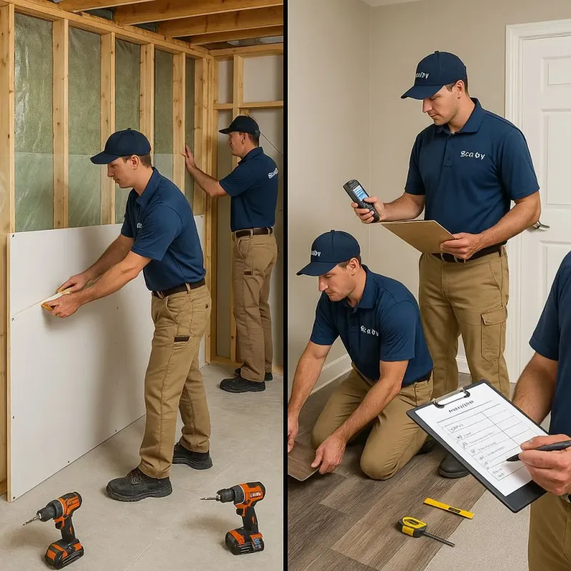Repairs and Reconstruction process in Sabine County, TX